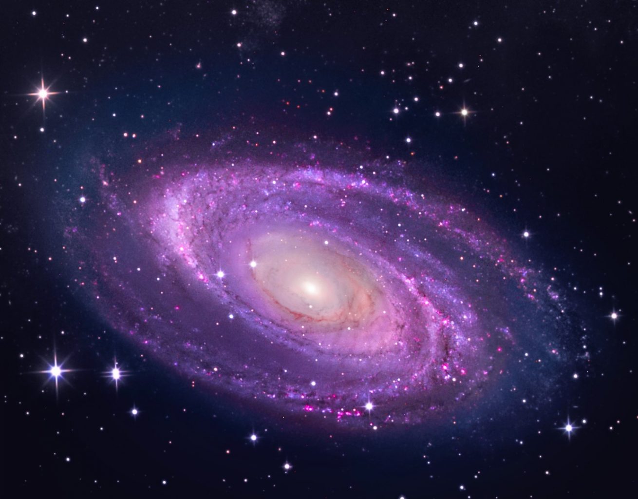 M81 - Bodes Galaxy Poster - Wyoming Stargazing