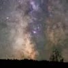 Center of Milky Way over Forest