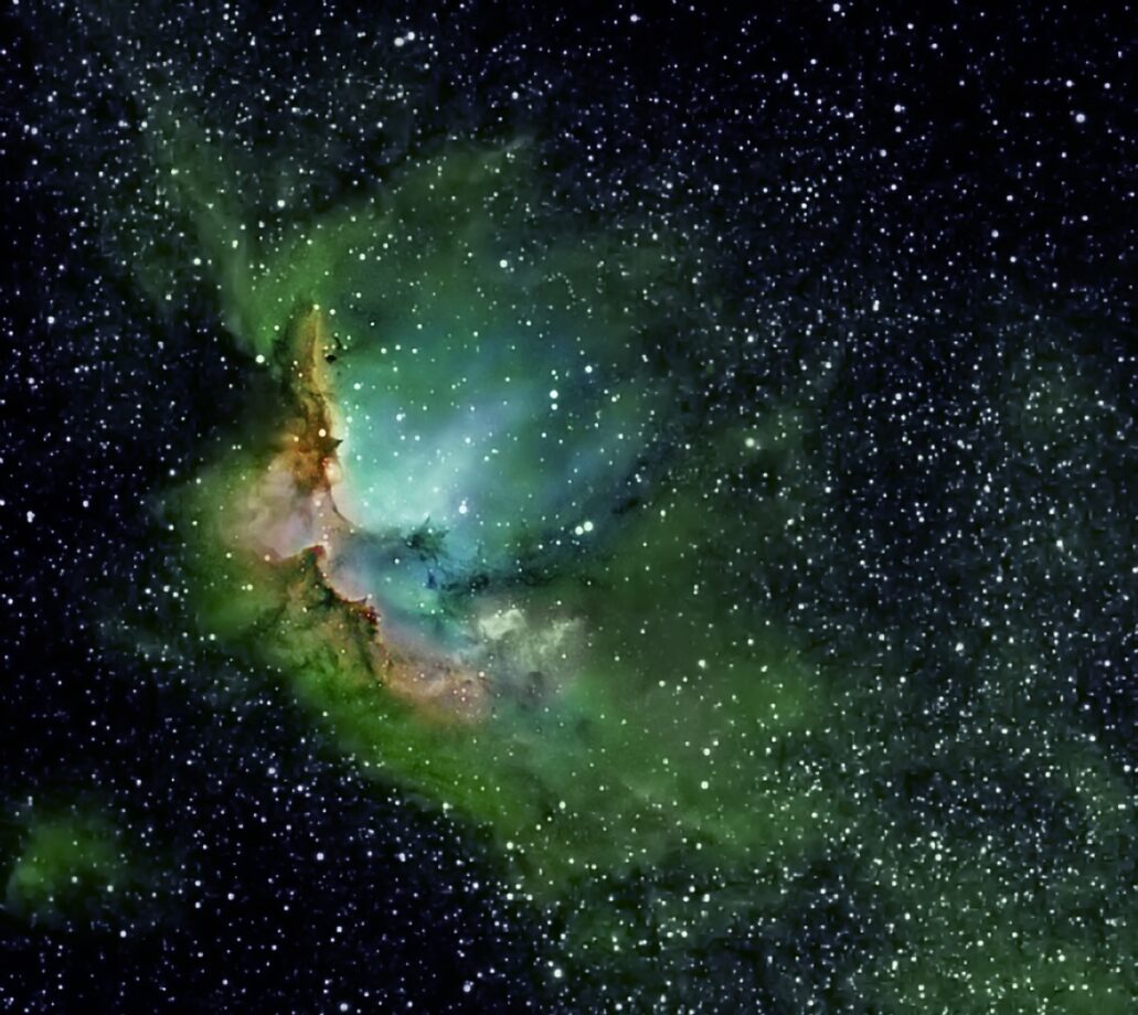 NGC 7380 - Wizard Nebula Poster - Wyoming Stargazing