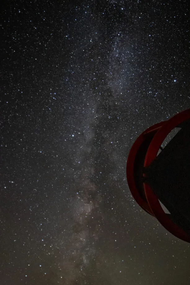 milky way galaxy seen on astrophotography workshop