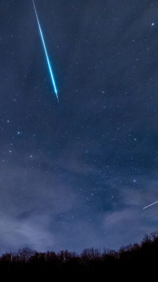 Geminids Meteor seen at night activities in jackson hole
